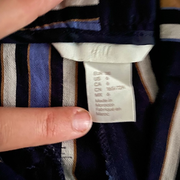 SOLD— H&M Pinstripe Blue Dress Pant - Picture 2 of 4